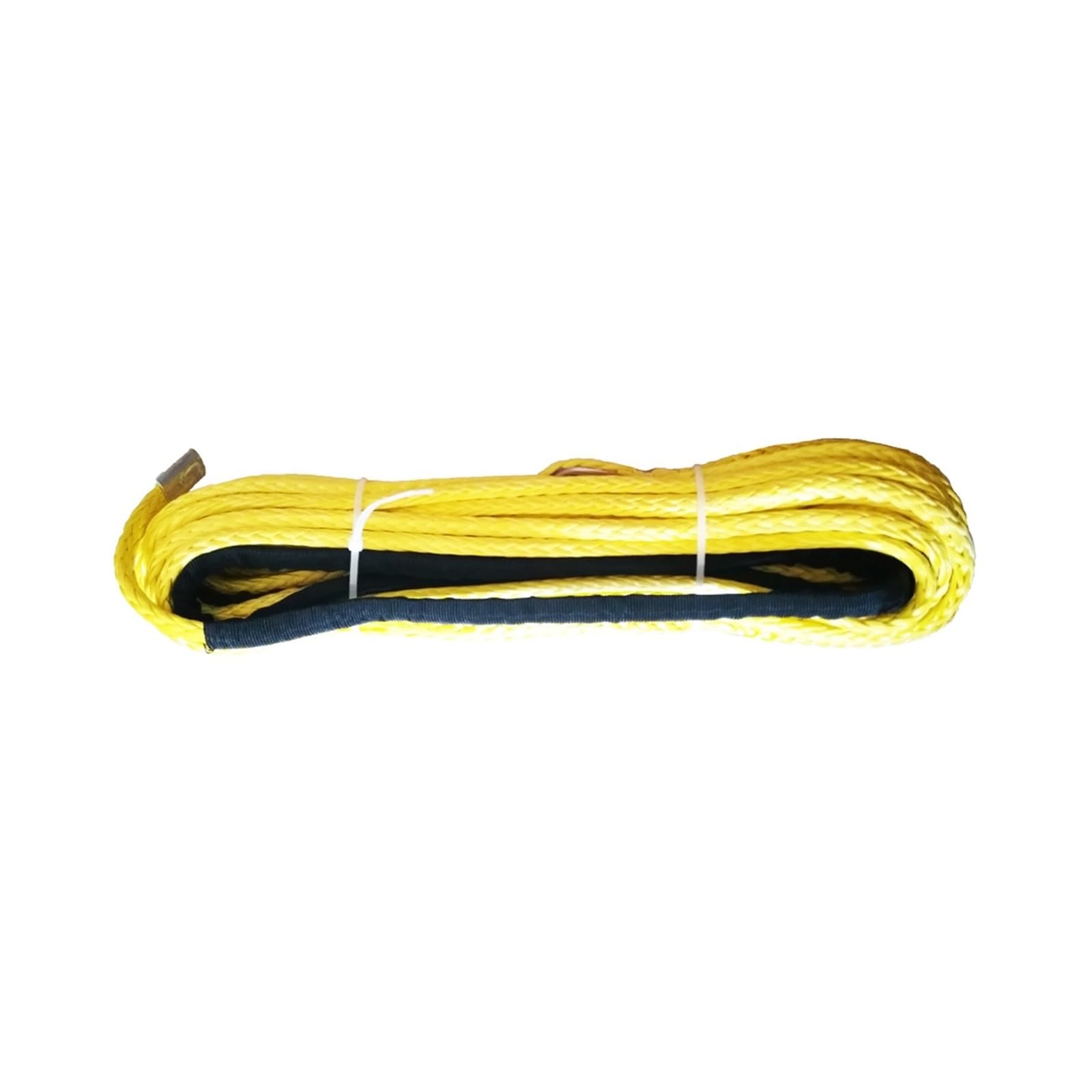 Mthckxjbsuz Giallo Winch Rope, Winch Rope Cable 9Mm X 30M Synthetic Line 17000 Lbs With Sheath (Atv Utv 4X4 4Wd Offroad)(Giallo)
