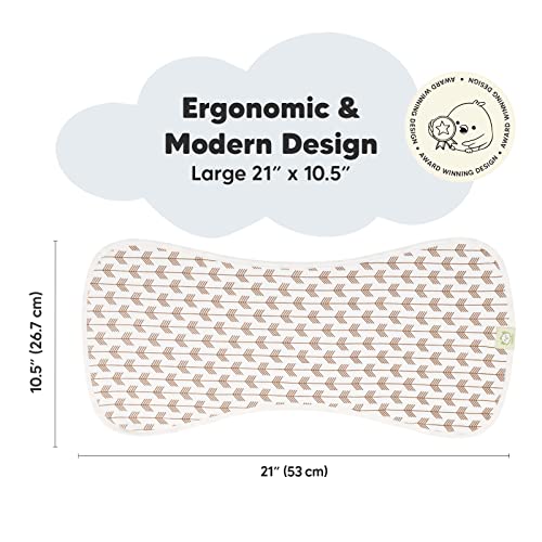 Image of Organic Burp Cloths Baby Boy & Girl - 5-Pack Super Absorbent Cotton Burping Cloths for Babies, Soft & Plush Newborn Spit Up Rags, Infant Towels for Milk Spit Up, Unisex, Large 21 inch x 10 inch (Pink Dreams)