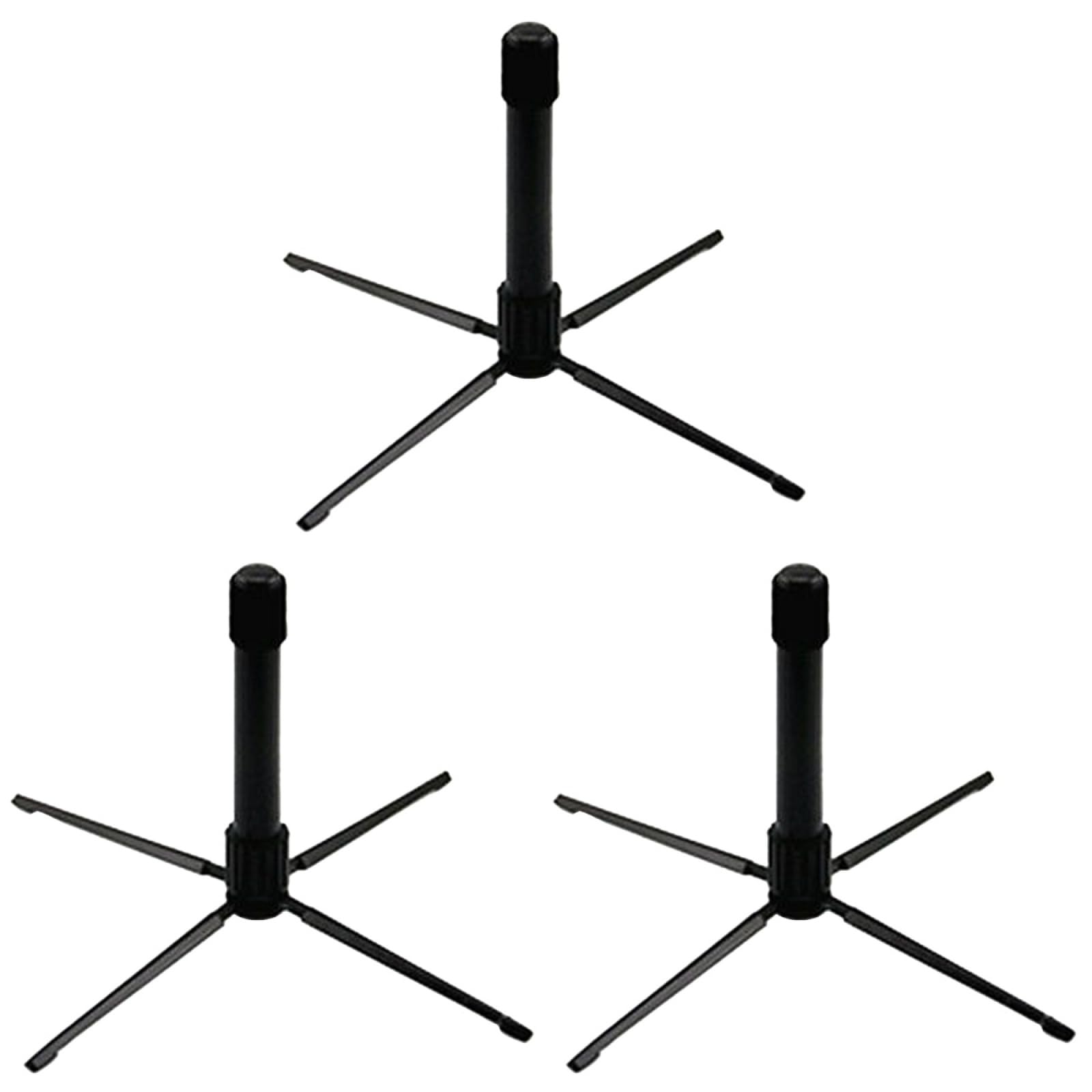 Vaguelly 3Pcs Portable Folding Flute Stand Wind Instrument Holder for Clarinet Compact Easy to Store for Displaying Instruments Musical Accessories for Home and Outdoor Use