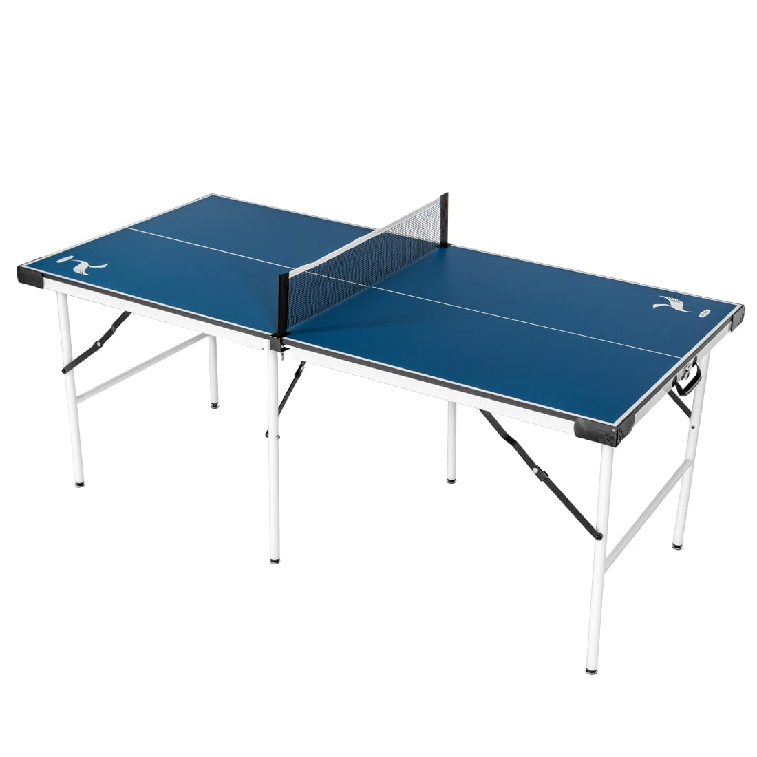 HLC Tavolo da ping pong esterno pieghevole | dotato di un set di racchette da ping pong | Tavoli da tennis con design pieghevole | Adatto per adulti o bambini