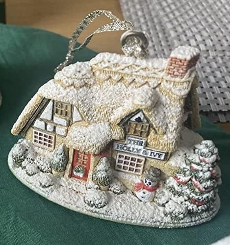 Lilliput Lane Christmas Cottage Glad Tidings Hanging Ornament. Unboxed Vintage Gift. Handmade