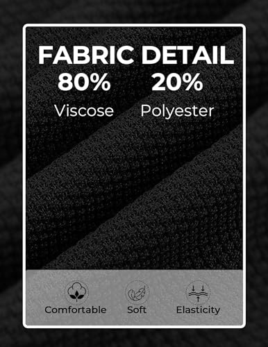 COOFANDY Mens Knit T-Shirts Summer Waffle Shirts Vintage Shirts Short Sleeve Crew Neck Tee Shirt Casual Crochet Top2