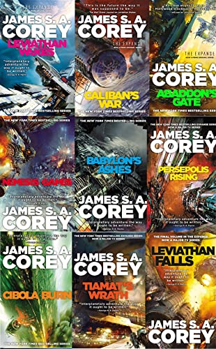 James S A Corey Expanse Series 9 Hardcover Collection Set (Leviathan Wakes, War, Abaddon's Gate, Cibola Burn, Nemesis Games, Babylon's Ashes, Persepolis Rising, Tiamats Wrath, Leviathan Falls)
