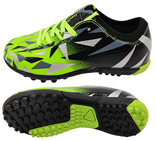 Boys Girls Turf Soccer Shoes Kids Firm Ground Soccer Cleats Athletic Football Boots for Outdoor Indoor (Little Kid/Big Kid)2