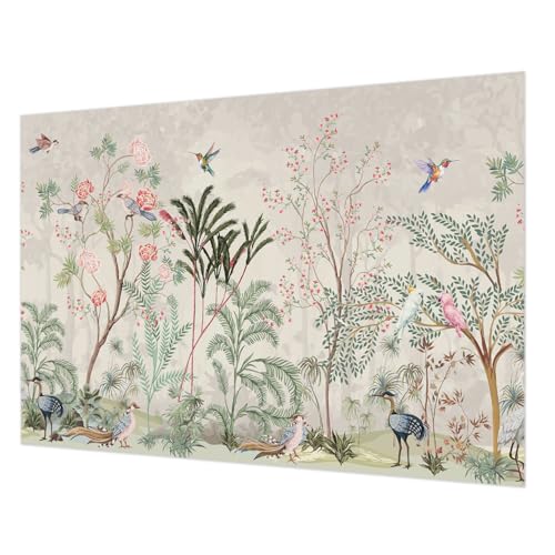 Papier peint intissé oasis tropicale pour salon et chambre moderne - 2