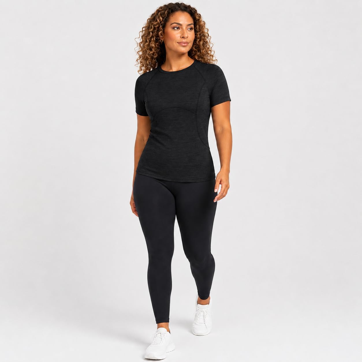 Spyder Women's Athletic Performance T-Shirt, Short Sleeve Moisture Wicking Workout Tee with Hidden Zipper Pocket