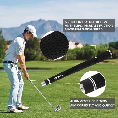 MAZEL WM-X3 Golf Single Iron Club 1,2,3, 4,5,6,7,8,9, P, S,Premium Stainless Steel Shaft, CNC Milled Face for More Spin (Silver, Single 5 Iron) - Image 5