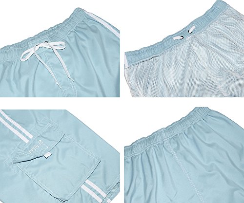 Image of Nonwe Men's Beachwear Board Shorts Quick Dry with Mesh Lining Swim Trunks