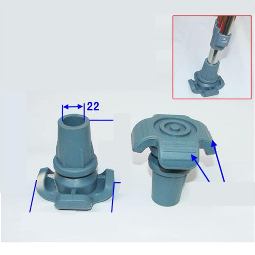 3 Piezas Tapón de Caucho para Bastón Punta Antideslizante Repuesto de Bastones Tope para Muletas Goma Resistente Y Duradera Adecuado para, 3 piezas