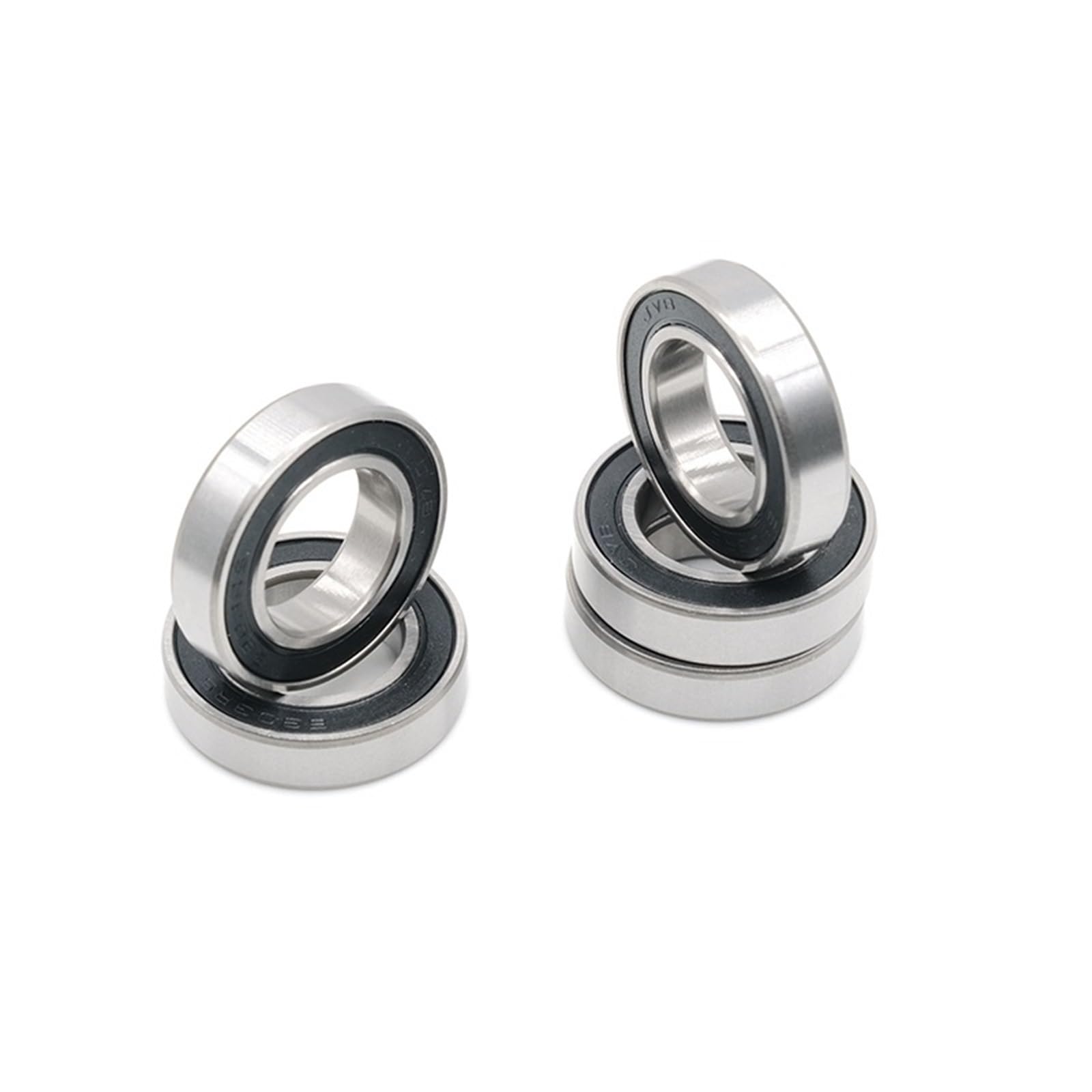 4 pz 6201RS Motore con cuscinetto a sfere a gola profonda Grado 6201-RS 12 * 32 * 10mm Acciaio for cuscinetti