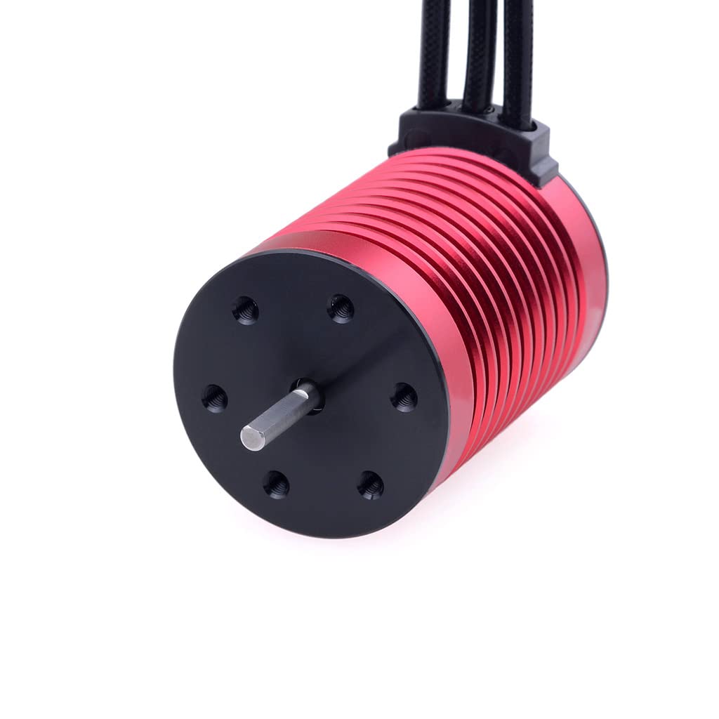 KingVal Ricambio F540 4370KV Impermeabile Brushless Motore Albero 3.175mm con 45A Brushless ESC Combo Compatibile con 1/10 RC Auto