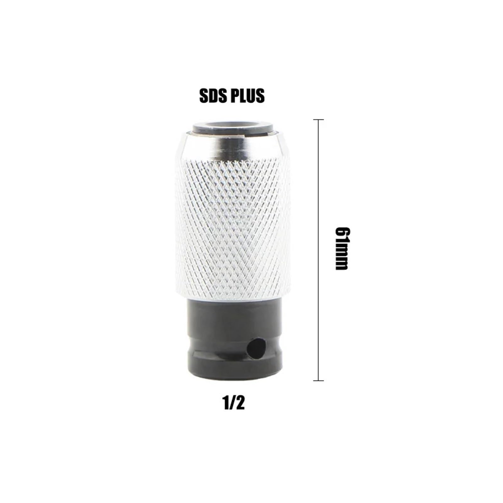 Elektryczny adapter klucza udarowego 1/2 Konwertuj na interfejs SDS PLUS na wiertarkę udarową Konwertuje narzędzia(2 Pcs)