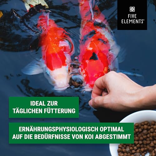 Goldfischfutter Five Elements Koi All Seasons Pro 8,4 kg 4,5 mm