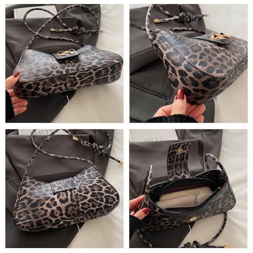 Leopard Y2k Shoulder Bag Crossbody Bags for Women Leopard Purse Going Out Bag Punk Y2k Stuff 2000s3