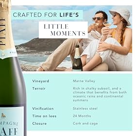 Buy Champagne PIAFF Brut NV 75cl – Premium Sparkling Delight with Brioche, Apple, and Pear Flavors and Lively Persistent Mousse Buy Champagne PIAFF Brut NV 75cl – Premium Sparkling Delight with Brioche, Apple, and Pear Flavors and Lively Persistent Mousse – Piaff