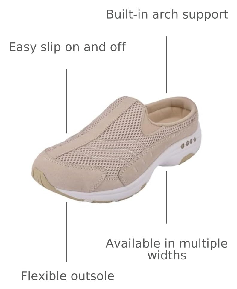 Easy Spirit Traveltime Light Natural Suede/White 6 N (AA) - image 2