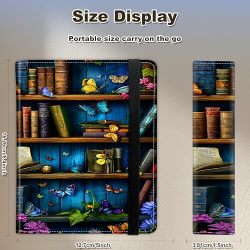 Image of Photo Album 4x6 120 Photos with Strong Elastic Band, Enchanted Bookshelf | Large Capacity Premium Leather Picture Album, Portable Wallet Albums Photo Book for Family Anniversaries Wedding Baby