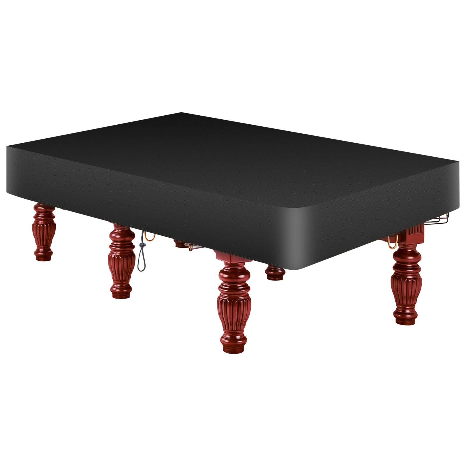 7 Feet Billiard Pool Table Cover Waterproof & Tearproof,Heavy Duty 210D Oxford Fabric Indoor & Outdoor Billiard Table Cover - Black (92"LX 52"WX 8“H)