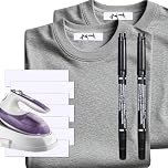 100pcs Iron on Name Tags for Clothing, Iron on Name Labels Tags, Fabric Labels Washable Names Tag for Daycare, Nursing Home, Camp, School, Laundry
