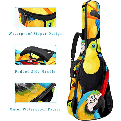 Macaws and Toucans Housse de transport imperméable en tissu Oxford pour guitare avec bandoulière réglable - Les Beatles, Paul McCartney, John Lennon, RIngo Starr, George Harrison Macaws and Toucans Housse de transport imperméable en tissu Oxford pour guitare avec bandoulière réglable – Image 5