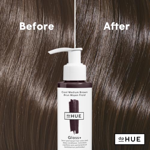 Image of dpHUE Gloss+, Cool Medium Brown - 3 fl oz (Travel Size)