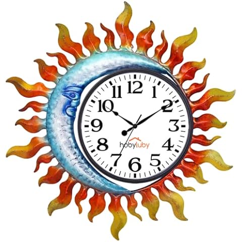 HOBYLUBY Silent Sun-Moon Outdoor Clock Cover
