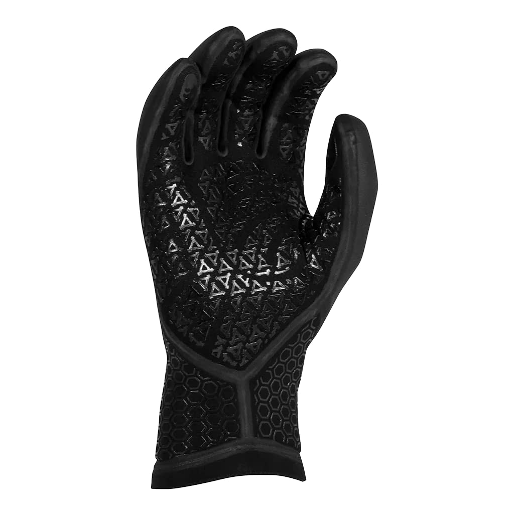 XCEL Drylock Texture Skin 5 Finger Glove 3mm (Black, Large)