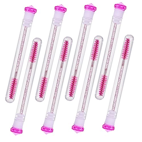 SOESFOUFU Portable Eyelash Mascara Tube Brush Wand Lash Tubes 8pcs Diamond Rhinestone Makeup Brush