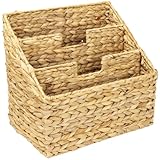 HMF Revistero de jacinto de agua trenzado, 35 x 24 x 32 cm