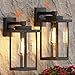 WIHTU Outdoor Porch Lights Fixtures Wall Mount, Dusk to Dawn Outdoor Lighting Fixtures for House, Sensor Exterior Wall Lights, Waterproof Sconce Outside Lamp, Anti Rust Wall Lantern for Garage