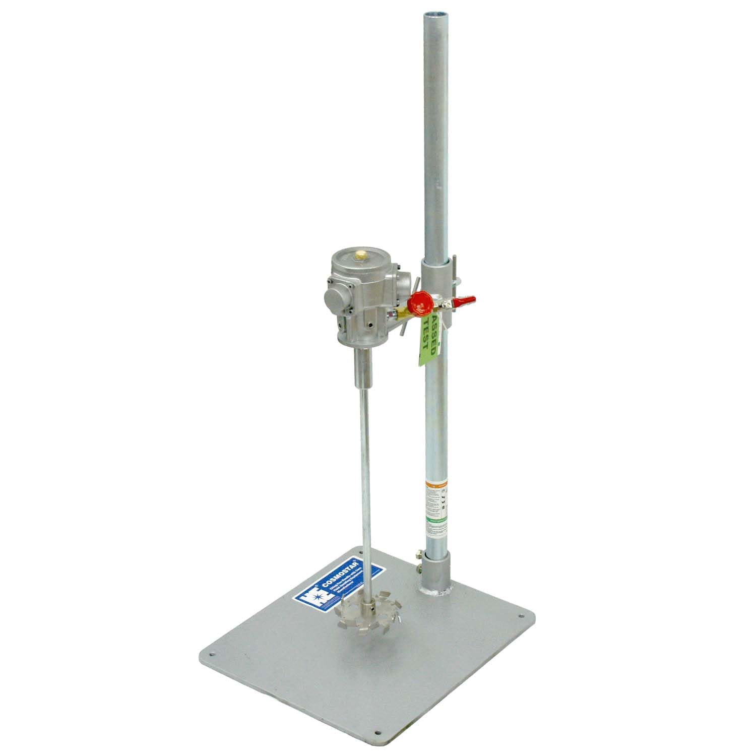 COSMOSTAR M0705 1/8 HP Agitatore pneumatico Miscelatore a secchio a sollevamento manuale 5 galloni | Agitatore di vernice | Miscelatore pneumatico a staffa, staffa per agitatore per vernice, strumento