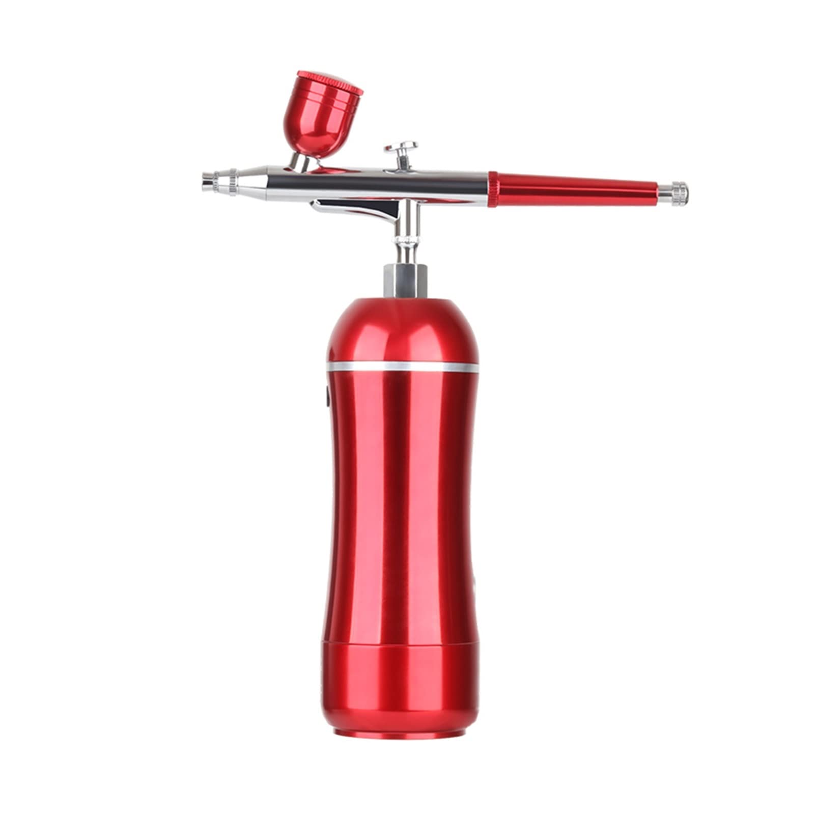 Spruzzatore per vernice, Kit aerografo cordless alto PSI Compressore Grande flusso d'aria Dual Azione Pistola a spruzzo for modello Art Model Body Paint Artist Makeup Nail(Part 1)