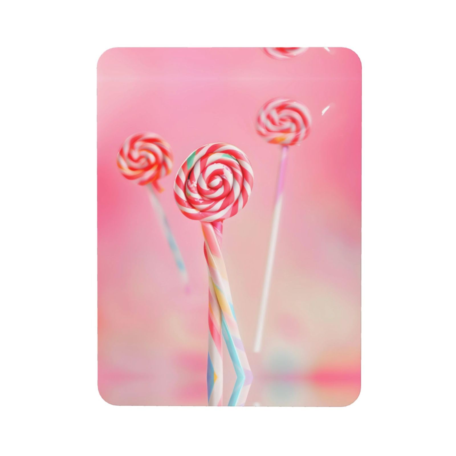 Colorful Lollipop Soft Magnetic Refrigerator Magnets with Creative Printing, Decorative Magnetic Stickers