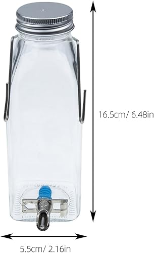 Miniatura 2 de Dispensador de fuente de agua para mascotas, botella de agua pequeña para conejos, botella de agua colgante para conejos, botellas de agua colgantes