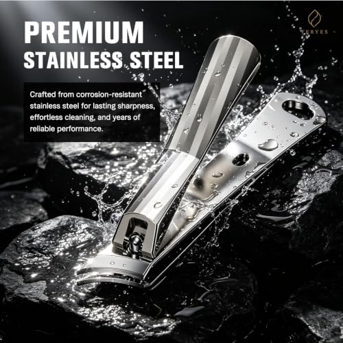 Image of FERYES Ingrown Toenail Clippers - Curved Slanted Blade Design for Nail Care