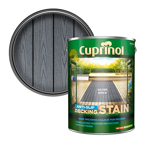 Dulux Cuprinol Anti-Slip Decking Stain - Silver Birch - 5L