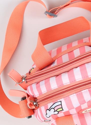 Image of PB Pearlbags Soft Crossbody Shoulder Or Hand Bag or Sling bag Water Resistant Anti Fall Stationery Storage Bag Handbag Clutch Bag Sweet Birthday Gift For 5-10 Years Children Students Girls