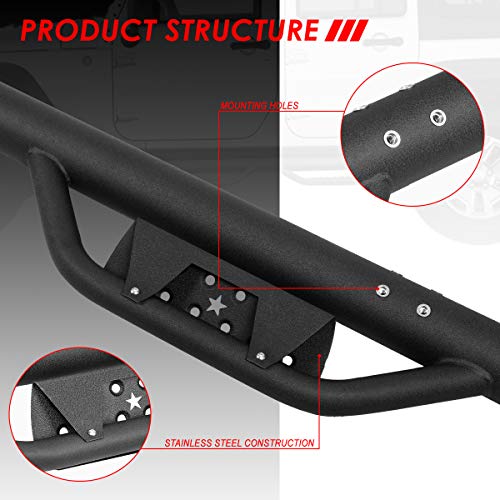 Estribos Auto Dynasty para Jeep Wrangler 4 puertas 2007-2018 miniatura 3