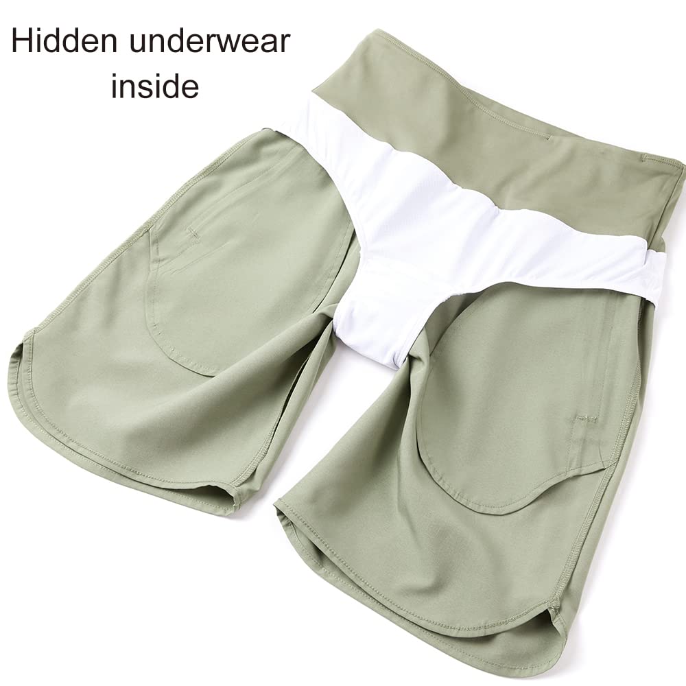 Pantaloncini sportivi da donna, corti, per corsa, sport, corti, estivi, ad asciugatura rapida, a vita alta, fitness, running, palestra, con tasca con cerniera