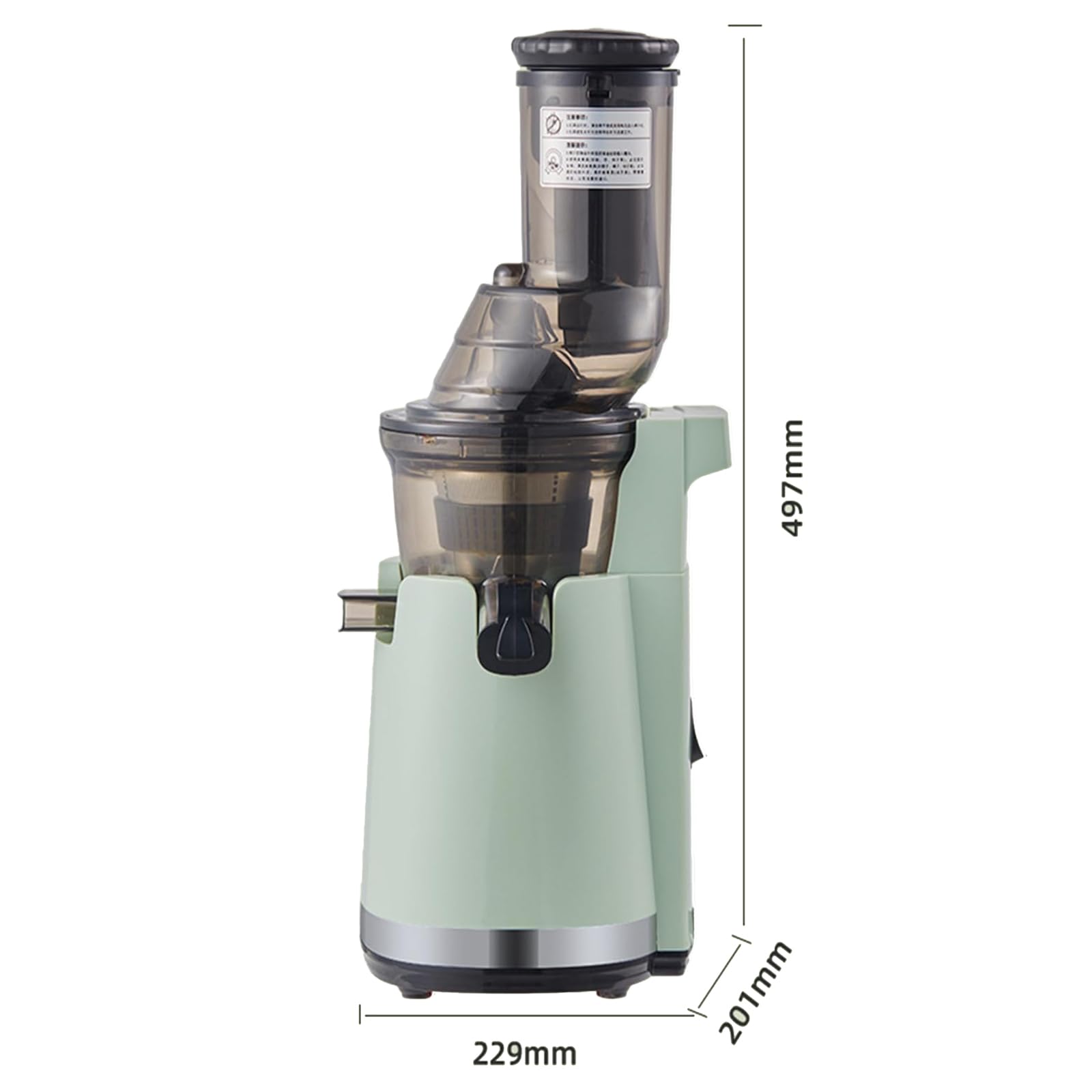 Exprimidor automático de prensa en frío, máquinas exprimidoras de 250 W, con dos velocidades de apertura de 80 mm y exprimidores lentos de 1 litro de capacidad para frutas y verduras Commercial
