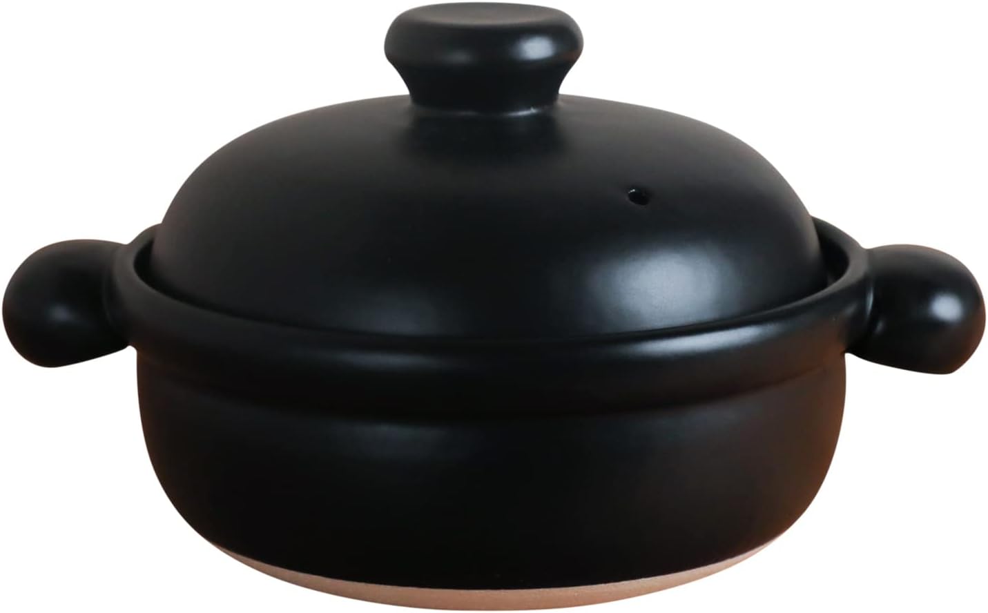 土鍋 ばんこの土鍋 2人用 中サイズ 耐熱 日本製 BANKO EARTHENWARE POT 黒 中(2人用)