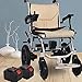Elektrischer Rollstuhl（14kg）Elektro Rollstuhl Klapprollstuhl Elektrisch Leicht Zusammenklappbar Vollautomatischer Elektrischer Rollstuhl Faltbar Zwei Steuerfunktionen