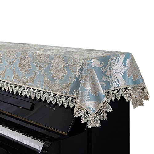 MYYH European Piano Cover Lace Fabric Piano Cover Cloth Decoration American Piano Decorative Cover Embroidered Piano Towel Vertical Piano Universal