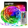 DAYBETTER Led Strip Lights 32.8ft Kit with Remote and Power Supply Color Changing