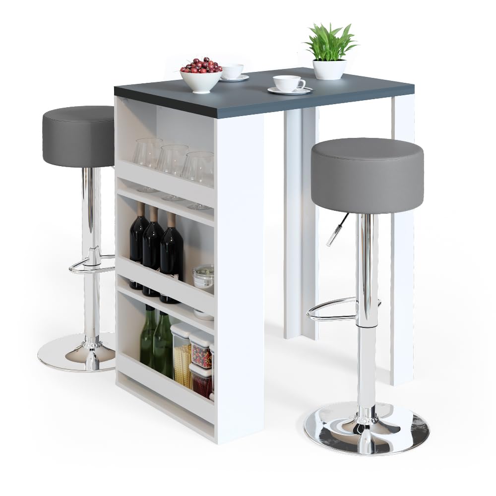 Onderkast Sorrella 60cm voor oven en kookplaat - antraciet/eik - Modern Held