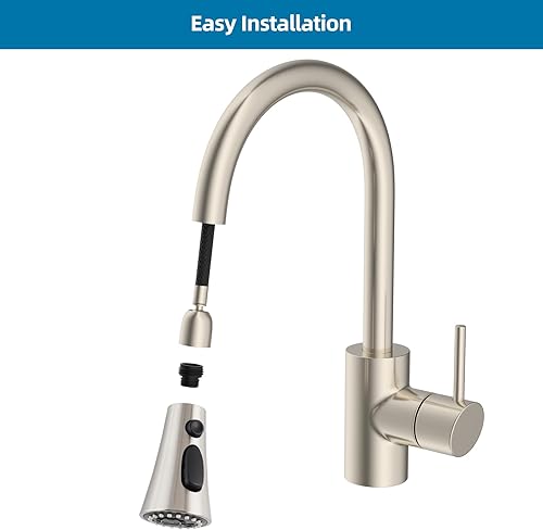 Miniatura 8 de Repuesto de cabezal de grifo de cocina con 15 adaptadores compatible con grifos estándar americano/Kohler/Moen/Delta, cabezal rociador de grifo de