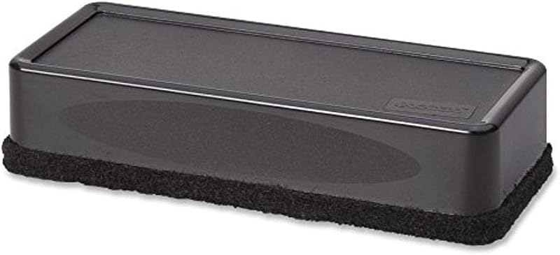 Lorell Dry-Erase Board Eraser, 2-3/16 by 5-3/16 by 1-5/16-Inch, Black