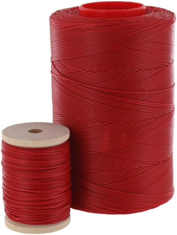 Ritza 25 Tiger Thread, Waxed Polyester, Red, 1.2mm - 500 Meters