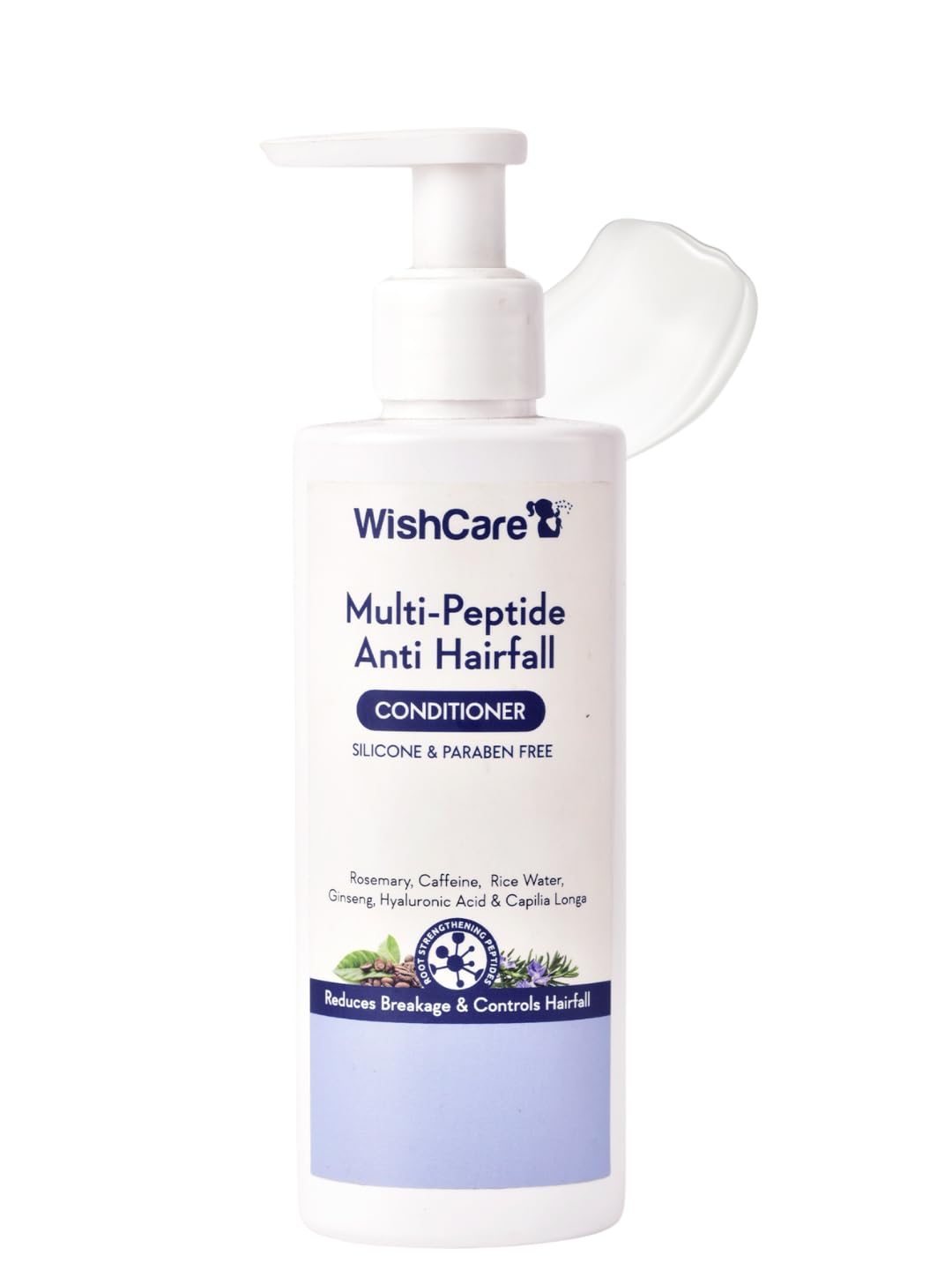 Multi Peptide Anti Hairfall Conditioner - for Women & Men -Hair Conditioner for Frizzy Hair- Rice Water, Rosemary, Capilia Longa, Hyaluronic Acid & Caffeine 200ml