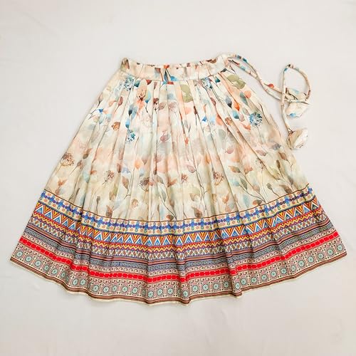 Image of E-Sqare Kids Girls Multicolour Bandhani Print Lehenga Choli Set | Ethnic Wear Dress | Readymade Clothing Set | 2 to 8 Years
